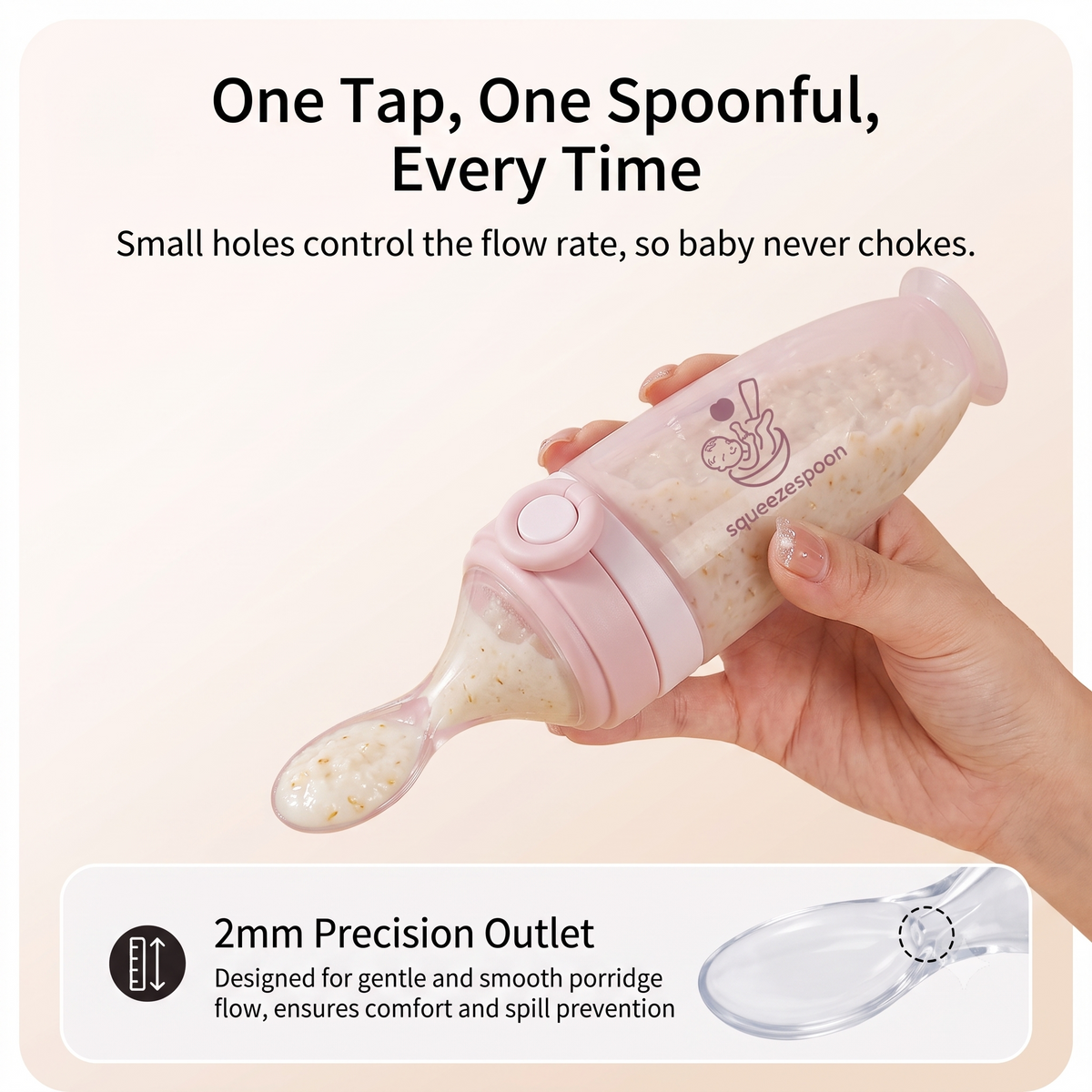 Baby Spoon Feeder with lock  (125ml)