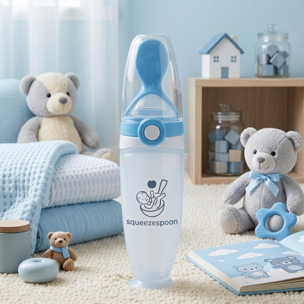 Baby Spoon Feeder with lock  (125ml)