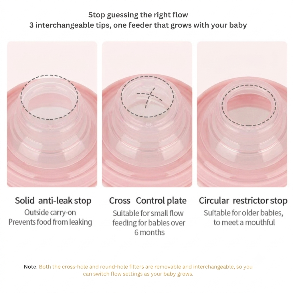 Baby Spoon Feeder with lock  (125ml)