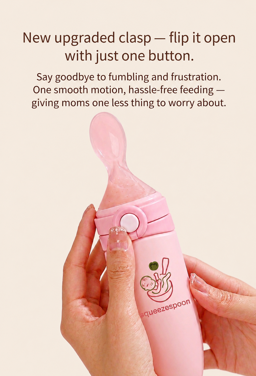 Baby Spoon Feeder with lock  (125ml)