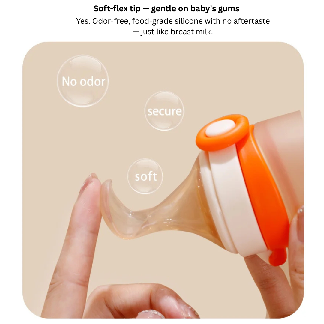 No Spill Baby Spoon Feeder with lock  (125ml)